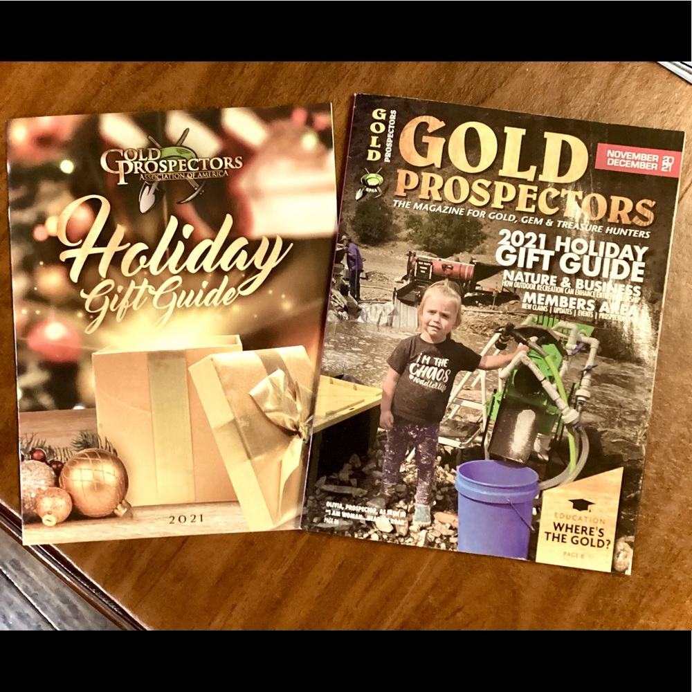 Gold Prospector Nov. / Dec. of 2021 & 2021 Holiday Gift Guide